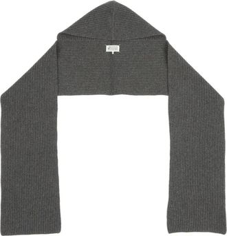 Maison Margiela Geribbelde sjaal met capuchon - Grijs