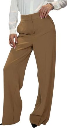 Emme Di Marella Voliera Wide Pantaloni - - Trousers - Donna - Marrone - L