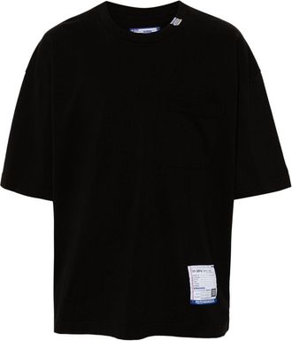 Miharayasuhiro patch-detailed T-shirt - unisex - Cotton - 48 - Black