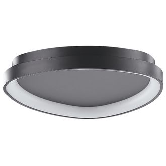 Beliani L&aacute;mpara De Techo Led De Metal Negro Acr&iacute;lico Forma De Tri&aacute;ngulo Moderno Nanding