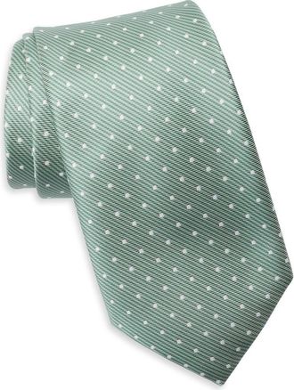 Nordstrom Rack Stripe Dot Tie in Green at Nordstrom Rack