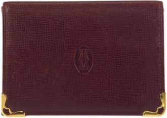 Cartier Pre-owned Wallets, male, Red, Size: ONE SIZE Pre-owned Leather wallets