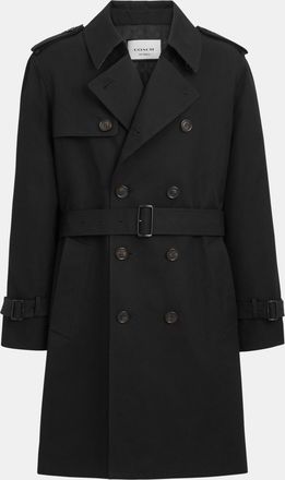 Coach Mens Core Trench - Black - Size X-Large
