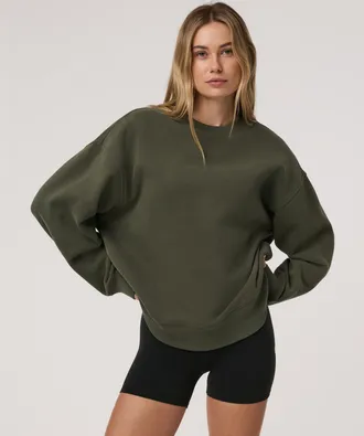 Vuori Clothing Restore Oversized Crew Neck T-Shirt | Pale Grey Heather | XS, Size Extra Small