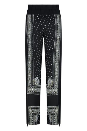 Pinko Womens Spirito Wide-Leg Trousers Black Viscose