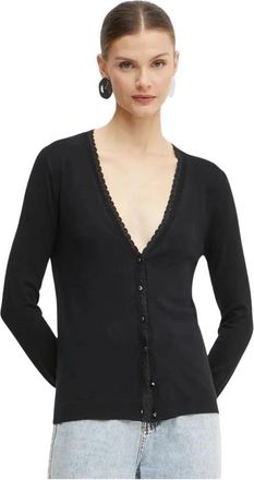 Liu Jo Viscose Cardigan - Dames - Vesten - Zwart - XS - Polyester - Truien & Vesten