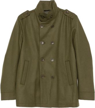Herno Cappotto con bottoni - Verde