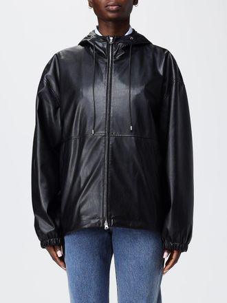 Dunst Giacca in pelle sintetica con cappuccio Dunst