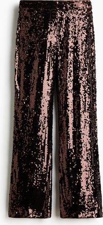 H&M Paillettenhose - Beige