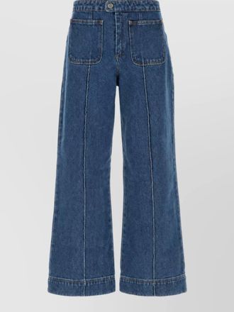SOEUR denim wide-leg jeans