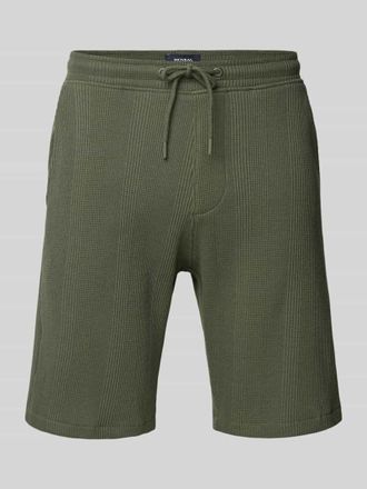 Mc Neal Regular Fit Shorts mit Strukturmuster in Khaki, Gr&ouml;&szlig;e XXL