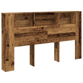 vidaXL Testiera Contenitore Legno Antico 180x18,5x102,5 Cm Truciolato - Vidaxl