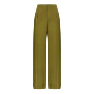 JEJIA Jean Silk Trousers - female - Jejia - Wide Trousers - Green - XS - Trousers