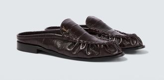 Saint Laurent Mules Le Loafer de piel