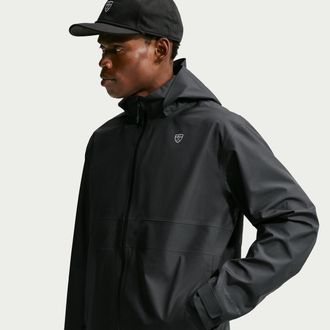 Nike Mens Par Storm-FIT ADV Loose Golf Jacket in Black | IO0701-010