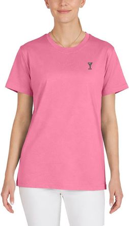 Dalix Womens Martini Lightweight Relaxed Jersey Tee in Charity Pink at Nordstrom, Size Xx-Large