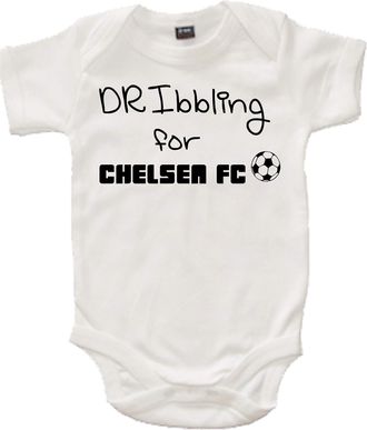 Edward Sinclair | Dribbling for| Chelsea | White | Bodysuit | 0-3 Months