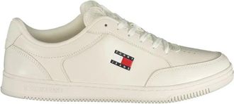 Tommy Hilfiger Bianco Sneaker - Heren - Sneakers - Wit - 43 EU - Leer - Schoenen
