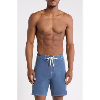 Quiksilver Original Arch 18 Water Repellent Board Shorts in Dark Denim at Nordstrom, Size 38