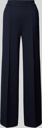 Windsor Stoffhose mit elastischem Bund in Marine, Größe 36