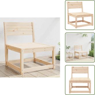 vidaXL Seduta esterna - vidaXL Divano da Giardino in Legno Massello di Pino - Design a doghe