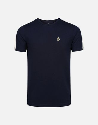 Luke Mens Ron T-Shirt | Navy - Blue - Size: 38/Regular