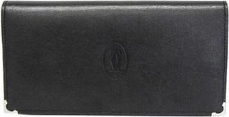 Cartier Pre-owned Long Wallet (Bi-fold) - Dames - Vintage Accessoires - Zwart - ONE Size - Leer - Vintage