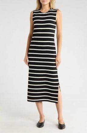 Rag & Bone Colette Stripe Maxi Dress in Black White at Nordstrom Rack, Size Xx-Small