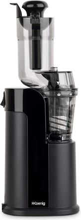H.Koenig Licuadora Para Frutas Y Verduras De Prensado En Fr&iacute;o, Extractor De Jugos, 0.8 Litro, 60 Rpm, 250 W, Libre De Bpa, Negro. Hkoenig Gsx16