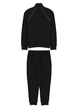 HUGO BOSS Logo-Embroidered Cotton Blend Tracksuit - Black