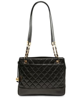 Chanel 1991-1994 Quilted Caviar Chain tote bag - women - Caviar Leather - One Size - Black