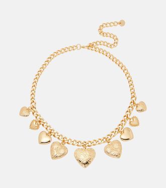 Self Portrait Engraved charm necklace