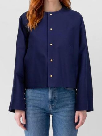 Celine cotton cropped loose-fit jacket