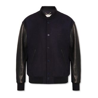 Golden Goose Aleandro Bomber Jacket - Heren - Bomber jackets - Blauw - L - Katoen - Jassen