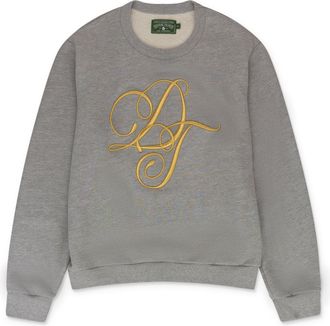 Denim Tears Grey DT Script Crewneck