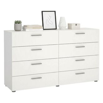 Dmora Dmora - Aparador Phethai, Buf&eacute; De Sal&oacute;n, Aparador De Sal&oacute;n, Despensa De Cocina, 140x40 H82 Cm, Blanco