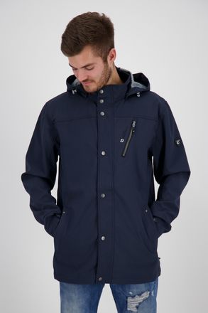 Deproc Softshelljacke DEPROC ACTIVE ELLIOT PEAK MEN, Herren, Gr. XXL (56), blau (navy), 96% Polyester; 4% Elasthan, mit Gummizug, Jacken Softshelljacke, auch