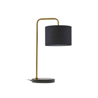 Lindby L&aacute;mpara De Mesa hillary En Negro Textura, Tela, Tejido, Seda - Lindby