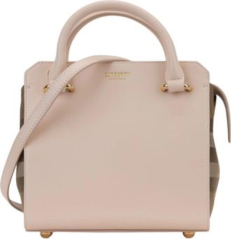 Burberry Schoudertas - Dames - Handtassen - Roze - ONE Size - Leer - Tassen