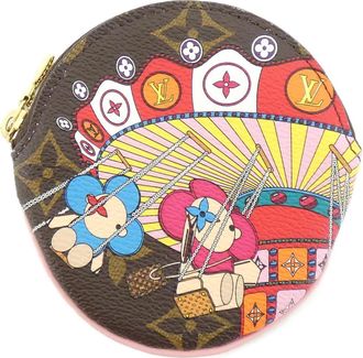 Louis Vuitton Marron Coated Canvas Coin Purse/Coin Case (Pre-Owned)
