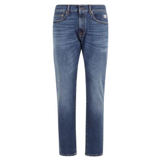 Roy Rogers Slim Fit Jeans, male, Blue, W33, Denim Elastic Cult Man Denver Jeans