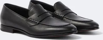 Canali Leather penny loafers