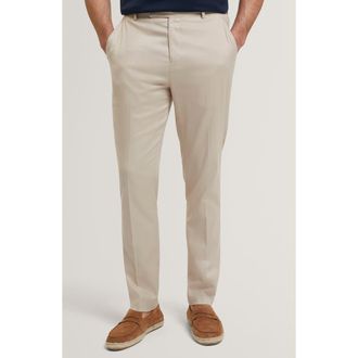 Ted Baker Sabaton Slim Fit Pants in Taupe at Nordstrom, Size 30