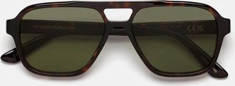 Retro Superfuture Sunglasses Maneval Havana Zjc Brown/Green Unisex