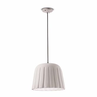 Ferroluce Madame Gres Natural White Large Pendant Lamp