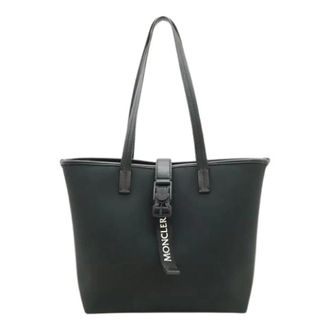 Moncler Pre-owned Tote Bags, female, Black, Size: ONE SIZE Pre-owned Trick Polyester 2way bag