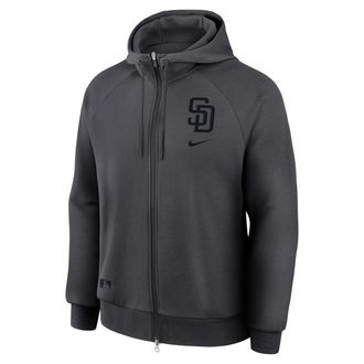 Nike San Diego Padres Authentic Collection Nike Mens Dri-Fit MLB Full-Zip Hoodie in Grey | 03B300OTPYP-29Q
