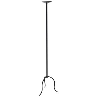 Beliani Beliani - Candelero Con Estructura De Hierro 120 Cm Estilo Moderno Negro Almada
