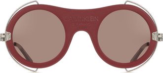 Calvin Klein CKNYC1875SR 605 Mens Sunglasses Burgundy Size 49