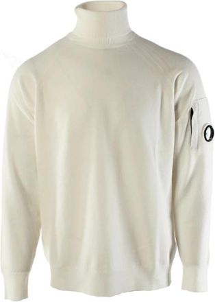 C.P. Company Turtleneck Trui - Heren - Coltruien - Wit - XL - Wol - Truien & Vesten